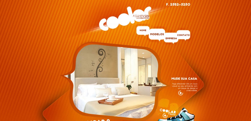 coolar 1024x496 51 Inspirational Orange Based Websites