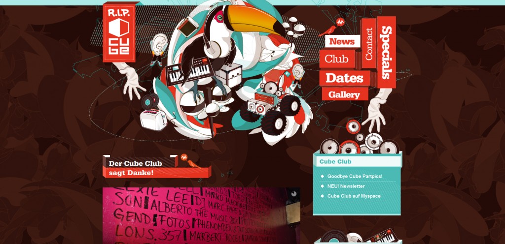 cubeclub chemnitz 1024x496 51 Inspirational Orange Based Websites