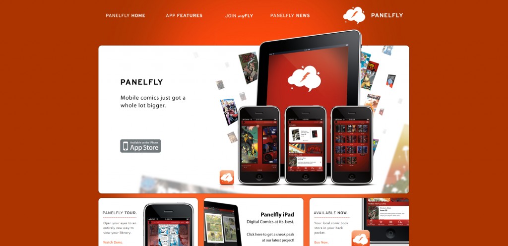 panelfly 1024x496 51 Inspirational Orange Based Websites