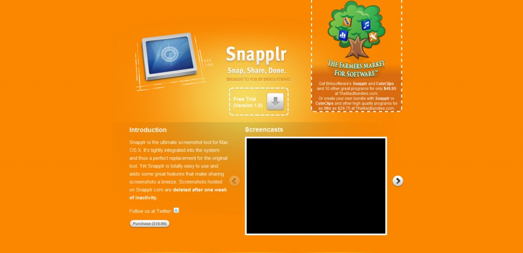 snapplr 1024x496 51 Inspirational Orange Based Websites