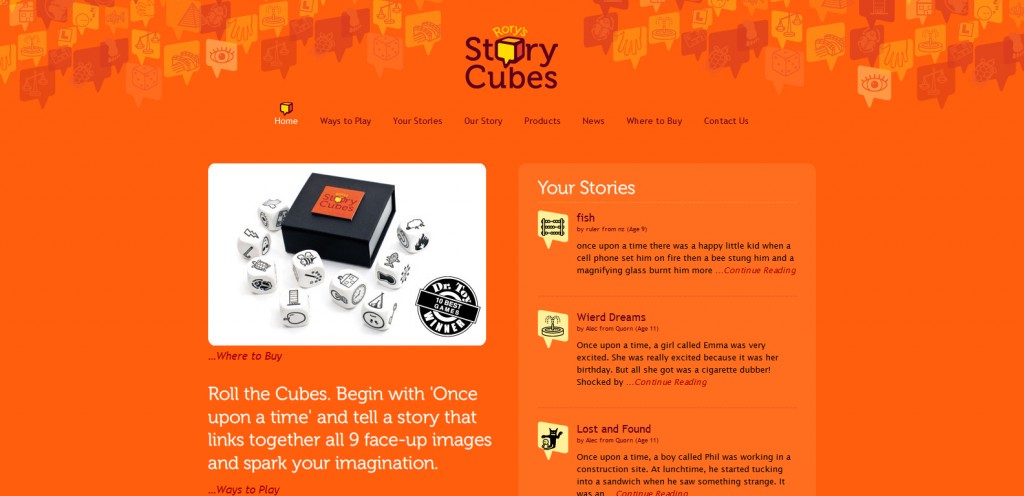 storycubes 1024x496 51 Inspirational Orange Based Websites