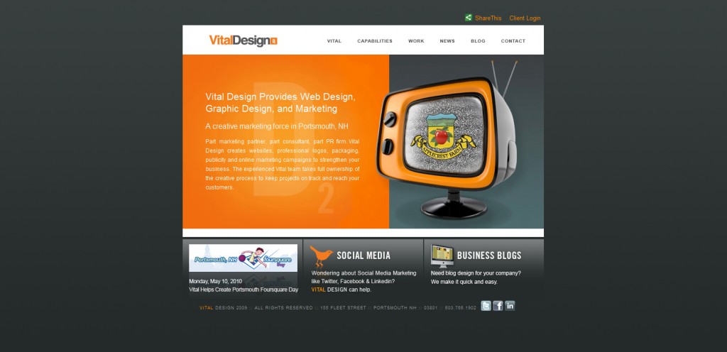 vtldesign 1024x496 51 Inspirational Orange Based Websites