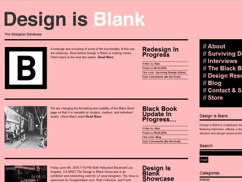 designisblank 500x376 35 Examples of Pink Web Design 