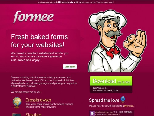formee 500x376 35 Examples of Pink Web Design 