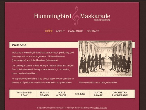 hummingbirdmaskarade 500x376 35 Examples of Pink Web Design 