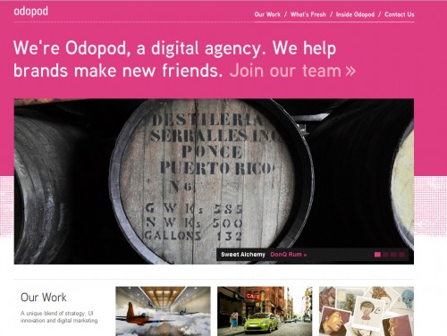 odopod 500x376 35 Examples of Pink Web Design 