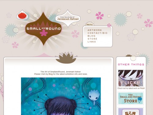 smallandround 500x376 35 Examples of Pink Web Design 