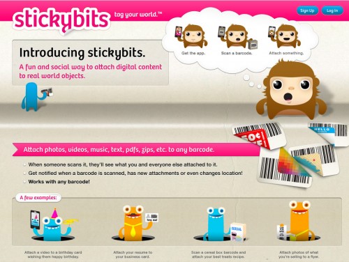 stickybits 500x376 35 Examples of Pink Web Design 