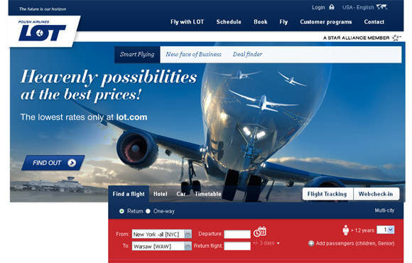 30+ Amazing Airlines Website Designs for your Inspiration