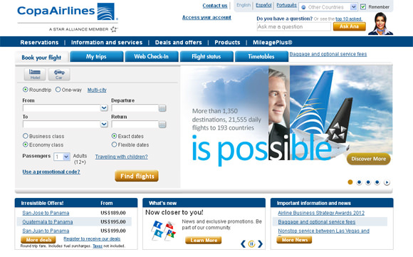 30+ Amazing Airlines Website Designs for your Inspiration