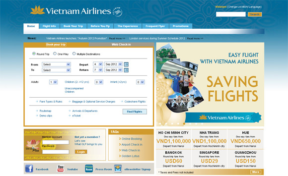 30+ Amazing Airlines Website Designs for your Inspiration