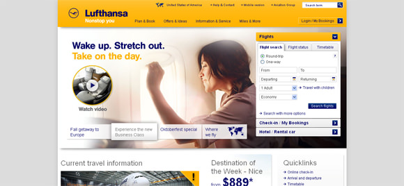 30+ Amazing Airlines Website Designs for your Inspiration