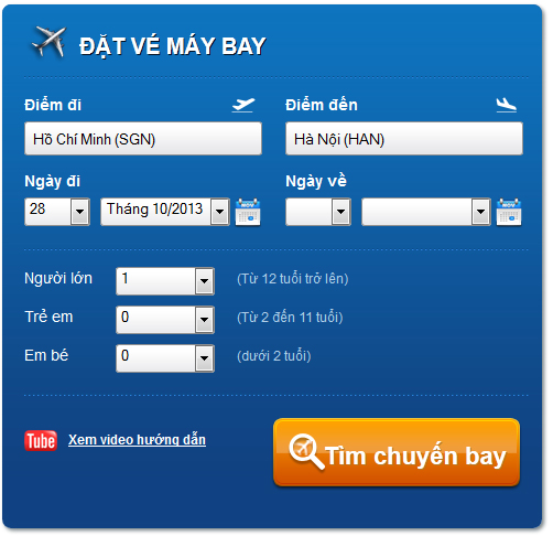 thiết kế website bán vé máy bay