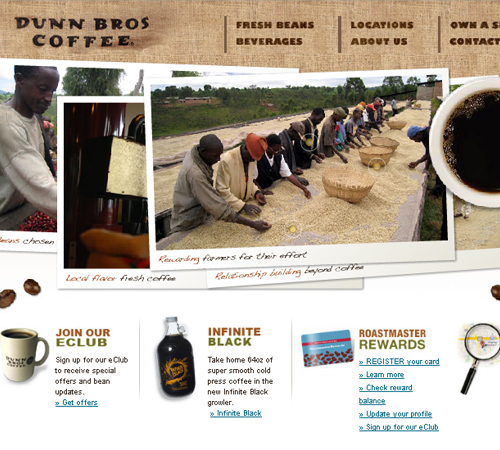 Coffee Websites - Dunn Bros