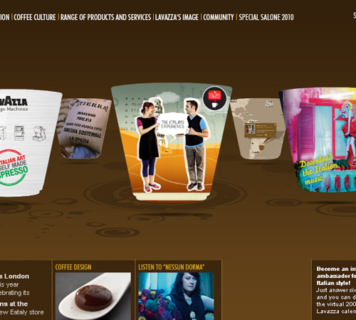 Coffee Websites - Lavazza