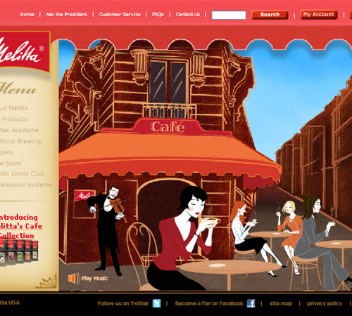 Coffee Websites - Melitta