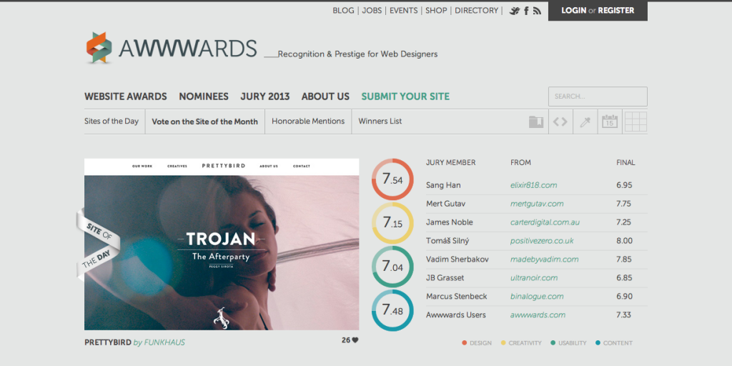 Awwwards - Website Awards - Best Web Design Trends