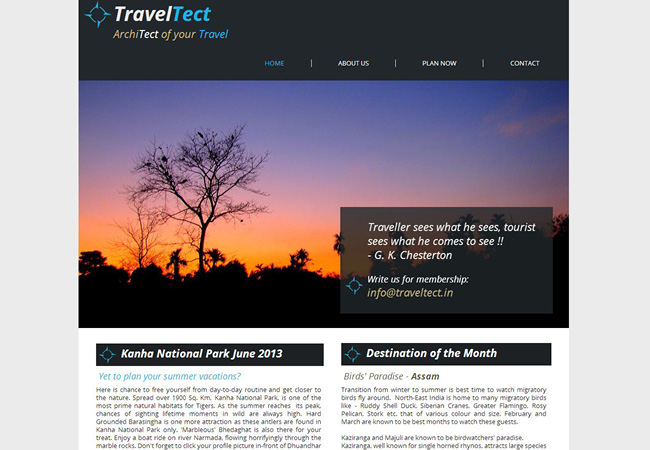 Beautiful Travel & Tourism Websites