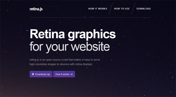 Retina.js helps designers provide high-resolution images for Retina Display devices.