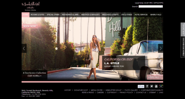 Beverly Hills Hotel 20+ Best Hotel Website Designs For Your Design Inspiration