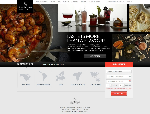 Four Seasons Hotels 20+ Best Hotel Website Designs For Your Design Inspiration