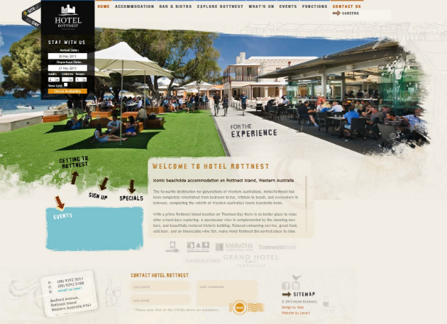 Hotel Rottnest 20+ Best Hotel Website Designs For Your Design Inspiration