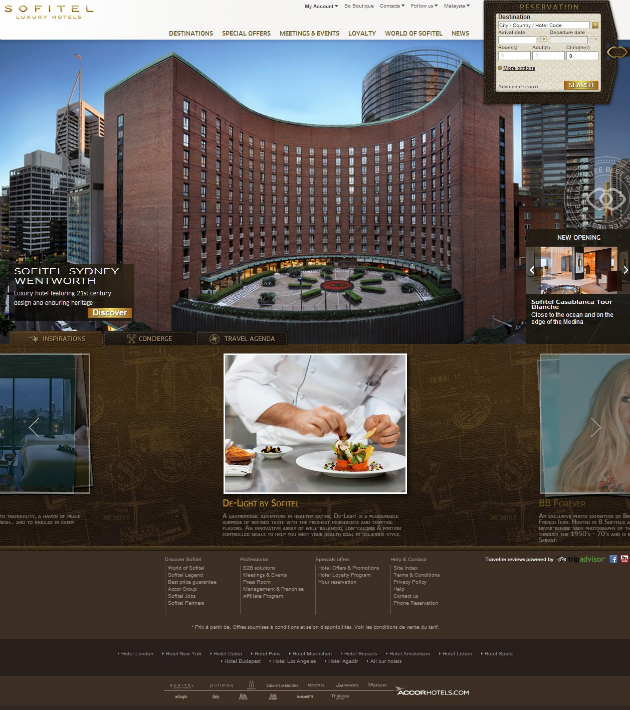 Sofitel Hotel 20+ Best Hotel Website Designs For Your Design Inspiration