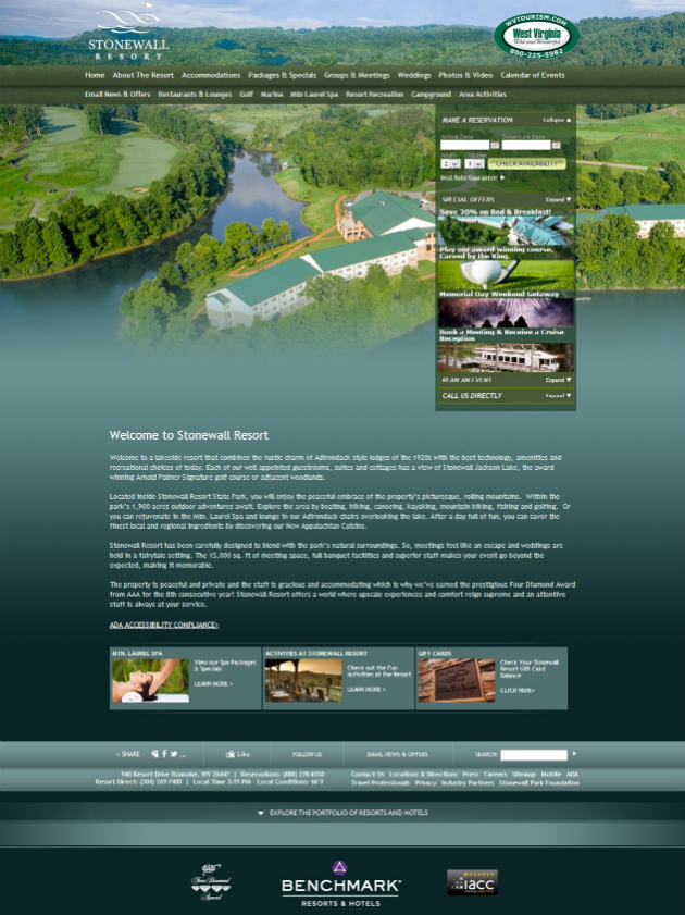 Stone Wall Resort 20+ Best Hotel Website Designs For Your Design Inspiration