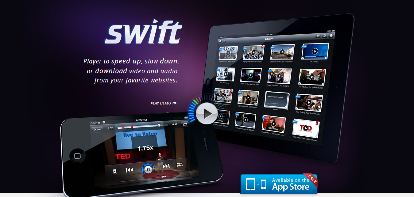 iPhone app web design