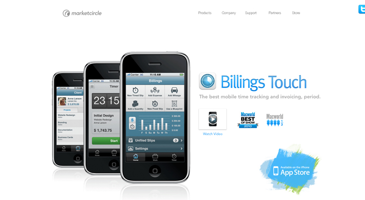 iPhone APP Website Designs