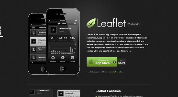 iPhone APP Website Designs