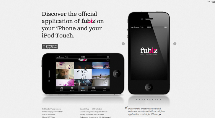 iPhone APP Website Designs