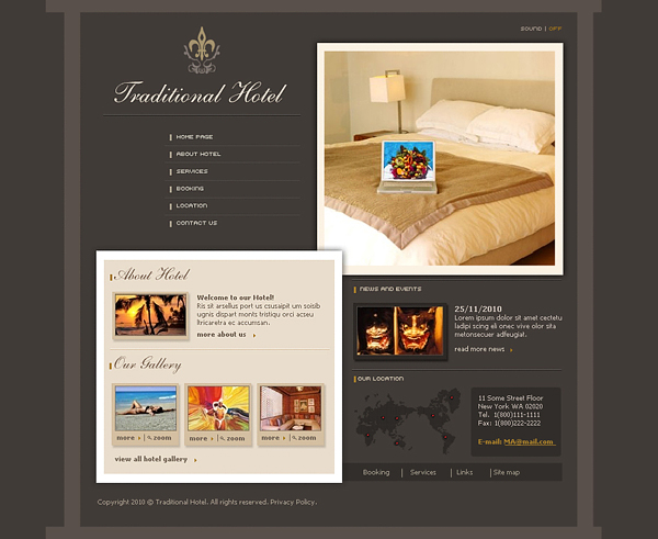 15 giao diện miễn phí cho thiết kế website khách sạn