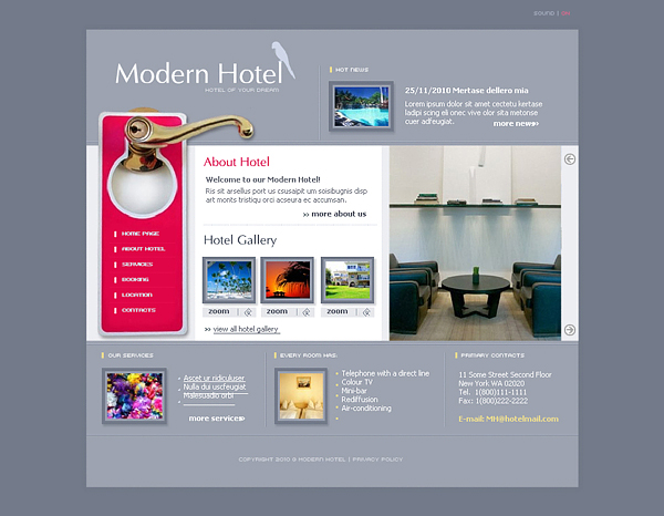 free hotel template