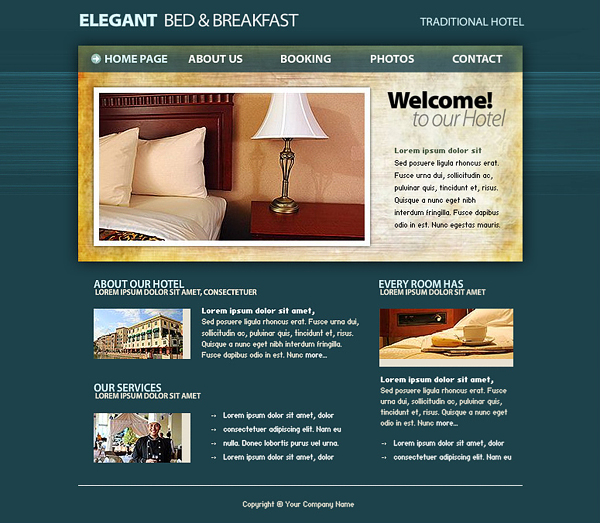 free hotel template