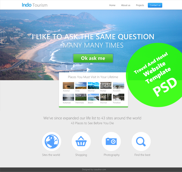 20 giao diện thiết kế website miễn phí dành cho designer (Có file PSD)