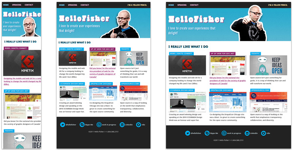 hello fisher 30 Beautiful Examples of Responsive Website Design