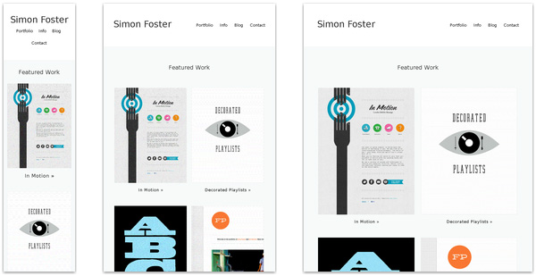 simon foster 30 Beautiful Examples of Responsive Website Design