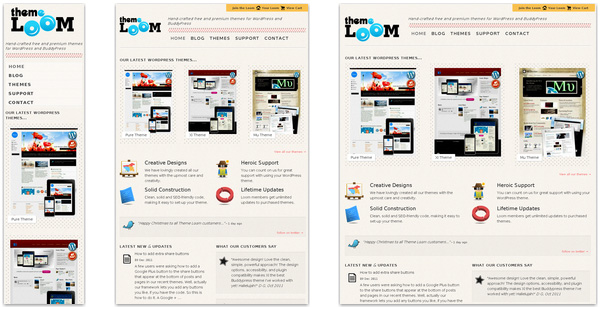 theme loom 30 Beautiful Examples of Responsive Website Design