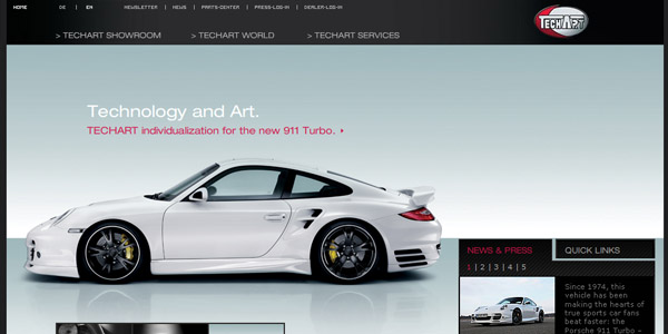 thiết kế website ô tô, xe hơi