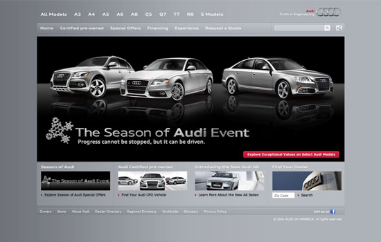 Beautiful Cars Website Design Showcase