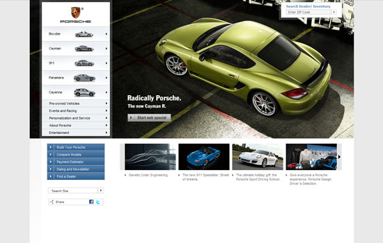 Beautiful Cars Website Design Showcase