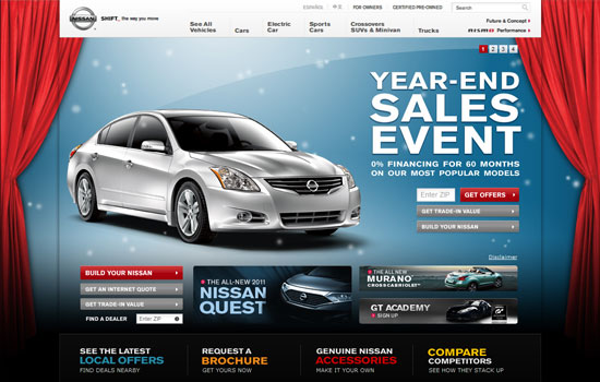 Beautiful Cars Website Design Showcase