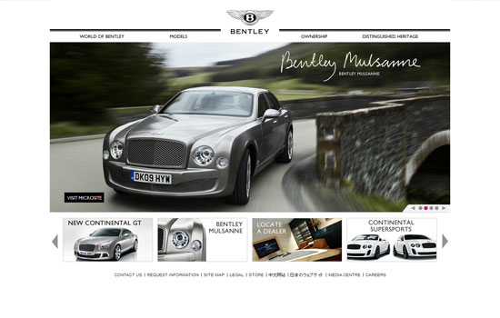 Beautiful Cars Website Design Showcase