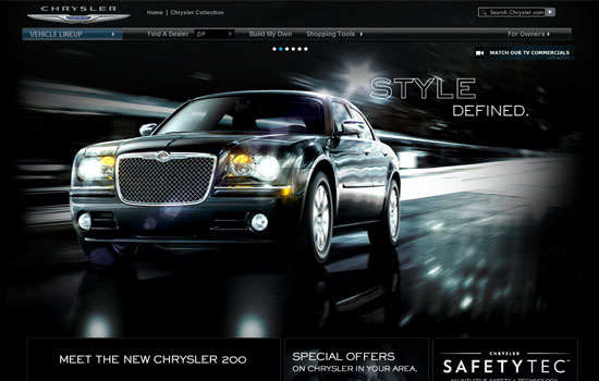 Beautiful Cars Website Design Showcase