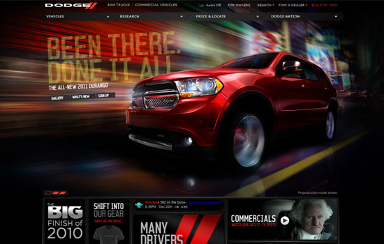 Beautiful Cars Website Design Showcase