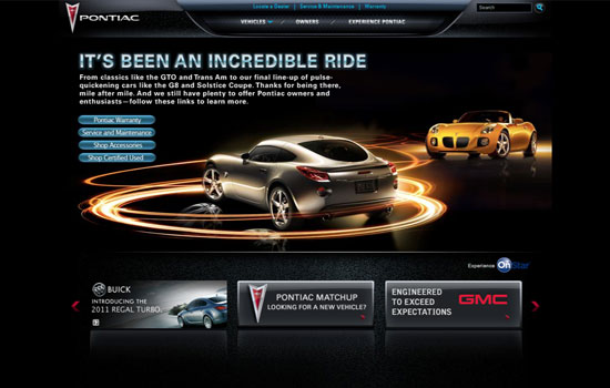 Beautiful Cars Website Design Showcase