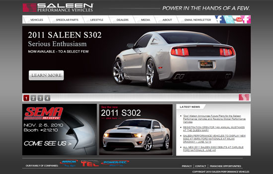 Beautiful Cars Website Design Showcase