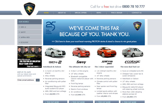 Beautiful Cars Website Design Showcase