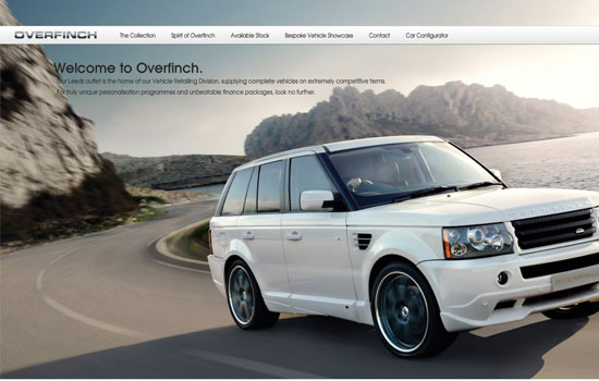 Beautiful Cars Website Design Showcase